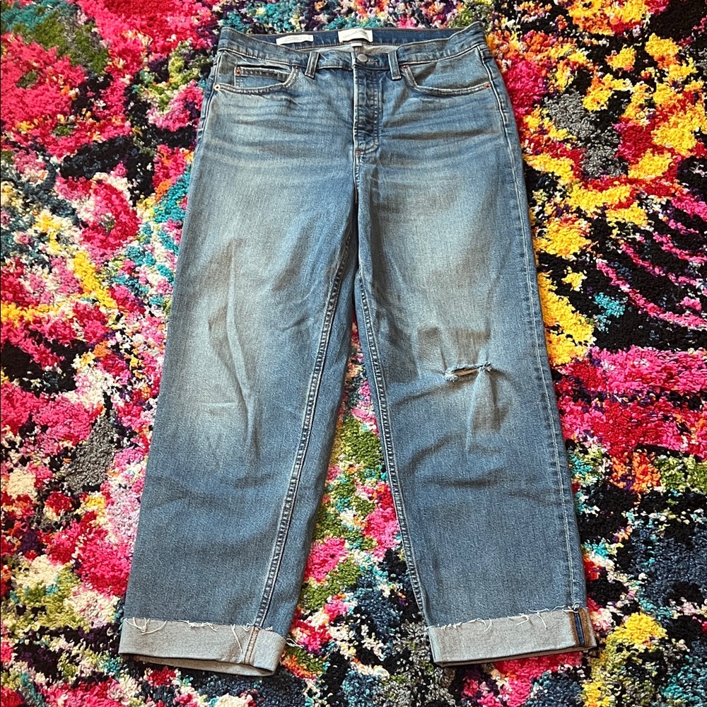 Classic Wide Leg Blue Women's Jeans
